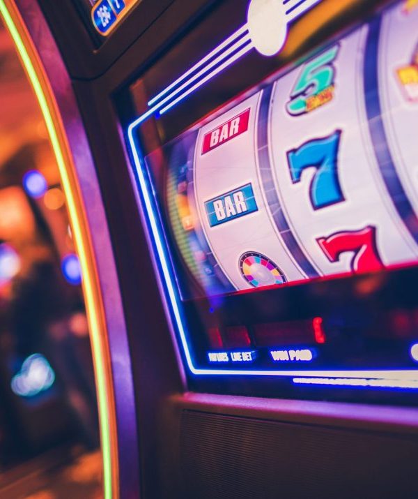 Slot Machine Rolling Drums Slot Machine One Handed Bandit Game. Rolling Drums. Casinos and Gambling Industry.